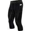 imageRoadbox Mens 34 Compression Pants with Pockets 12 Pack Athletic Running Legging Tights Workout Basketball Gym Base LayerBlack