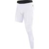 imageRoadbox Mens Basketball One Leg Tights 12 Single Leg Compression Pants Sports Base Layer Leggings Underwear with Pockets