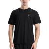 imageRoadbox Mens Rash Guard Short Sleeve UPF 50 UV Sun Protection Swim Shirts Quick Dry Lightweight Water Surf Beach TShirtCharcoal Black