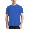 imageRoadbox Mens Rash Guard Short Sleeve UPF 50 UV Sun Protection Swim Shirts Quick Dry Lightweight Water Surf Beach TShirtTurquoise Blue