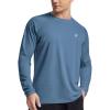 imageRoadbox Mens UPF 50 Swim Rash Guard Long Sleeve UV Sun Protection SPF Water Shirts Quick Dry for Outdoor Fishing Hiking02haze Orchid