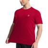 imageRoadbox Mens UPF 50 Swim Rash Guard Short Sleeve UV Sun Protection Workout Athletic Shirts Quick Dry Gym Running Tee TopsRed
