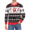 imageRoadbox Ugly Christmas Sweaters for Men 2024  Unisex Women Funny Winter Holiday Christmas Pullover Sweatshirt for CouplesChristmas Party
