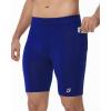 imageRoadbox Workout Compression Shorts for Men  8quot Running Spandex Shorts with Pockets Gym Sport Athletic Performance UnderwearRoyal Blue
