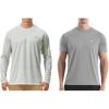 imageSizeM 2 Pack Mens UPF 50 UV Sun Protection Shirts Outdoor Long Sleeve SPF Diving Rash Guard for Fishing Hiking Swimming