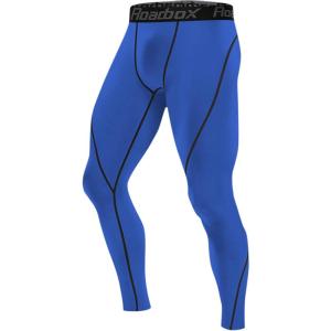 imageRoadbox 1 2 or 3 Pack Mens Compression Pants Athletic Base Layer Cycling Tights Leggings for Running Yoga Basketball1 Packblue