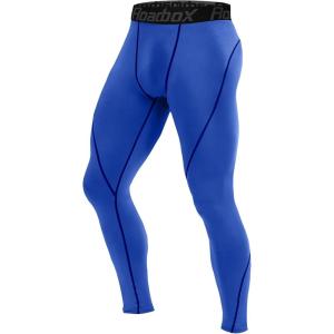 imageRoadbox 1 2 or 3 Pack Mens Compression Pants Athletic Base Layer Cycling Tights Leggings for Running Yoga Basketball1 Packocean Blue