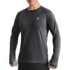 imageRoadbox Mens UPF 50 Swim Rash Guard Long Sleeve UV Sun Protection SPF Water Shirts Quick Dry for Outdoor Fishing HikingAsh Gray