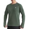 imageRoadbox Mens UPF 50 Swim Rash Guard Long Sleeve UV Sun Protection SPF Water Shirts Quick Dry for Outdoor Fishing HikingVerdant Bean