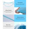 imageRoadbox Mens Swim Shirts Short Sleeve UPF 50 UV Sun Protection SPF Rash Guard Quick Dry Surf Water Beach Fishing T ShirtBlue White Gradient