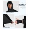 imageRoadbox Mens UPF 50 Fishing Shirt Long Sleeve UV Sun Protection Hoodies Quick Dry Rash Guard for Hiking Outdoor WorkingStyle 1black