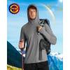 imageRoadbox Mens UPF 50 Fishing Shirt Long Sleeve UV Sun Protection Hoodies Quick Dry Rash Guard for Hiking Outdoor WorkingStyle 1dark Gray