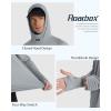 imageRoadbox Mens UPF 50 Fishing Shirt Long Sleeve UV Sun Protection Hoodies Quick Dry Rash Guard for Hiking Outdoor WorkingStyle 1eco Gray