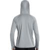 imageRoadbox Mens UPF 50 Fishing Shirt Long Sleeve UV Sun Protection Hoodies Quick Dry Rash Guard for Hiking Outdoor WorkingStyle 1eco Gray