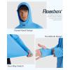 imageRoadbox Mens UPF 50 Fishing Shirt Long Sleeve UV Sun Protection Hoodies Quick Dry Rash Guard for Hiking Outdoor WorkingStyle 1medium Blue