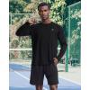 imageRoadbox Mens UPF 50 UV Sun Protection Shirts Outdoor Long Sleeve SPF Rash Guard for Fishing Hiking Swimming RunningClassic Black