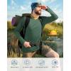 imageRoadbox Mens UPF 50 UV Sun Protection Shirts Outdoor Long Sleeve SPF Rash Guard for Fishing Hiking Swimming RunningEmerald Green