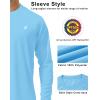 imageRoadbox Mens UPF 50 UV Sun Protection Shirts Outdoor Long Sleeve SPF Rash Guard for Fishing Hiking Swimming RunningLight Blue