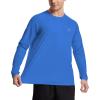 imageRoadbox Mens UPF 50 UV Sun Protection Shirts Outdoor Long Sleeve SPF Rash Guard for Fishing Hiking Swimming RunningSapphire Blue