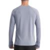 imageRoadbox Mens UPF 50 UV Sun Protection Shirts Outdoor Long Sleeve SPF Rash Guard for Fishing Hiking Swimming RunningSilver Gray