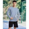 imageRoadbox Mens UPF 50 UV Sun Protection Shirts Outdoor Long Sleeve SPF Rash Guard for Fishing Hiking Swimming RunningSlate Blue