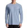 imageRoadbox Mens UPF 50 UV Sun Protection Shirts Outdoor Long Sleeve SPF Rash Guard for Fishing Hiking Swimming RunningSlate Blue