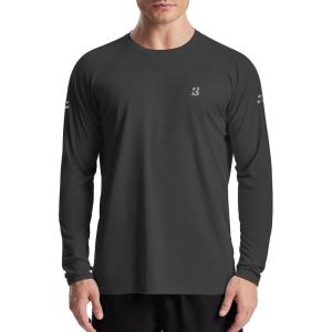 imageRoadbox Mens UPF 50 UV Sun Protection Shirts Outdoor Long Sleeve SPF Rash Guard for Fishing Hiking Swimming RunningDeep Grey