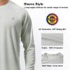 imageSize L Mens 2 Pack UPF 50 Fishing Shirts Long Sleeve UV Sun Protection Tops