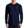imageRoadbox Mens UPF 50 UV Sun Protection Shirts Outdoor Long Sleeve SPF Rash Guard for Fishing Hiking Swimming RunningNavy Blue