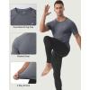 imageRoadbox Compression Shirt Men Short Sleeve Cool Dry Base Layer Athletic Undershirts Workout TShirt for Sports Gym RunningDark Gray