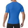 imageRoadbox Compression Shirt Men Short Sleeve Cool Dry Base Layer Athletic Undershirts Workout TShirt for Sports Gym RunningRoyal Blue