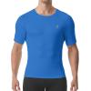 imageRoadbox Compression Shirt Men Short Sleeve Cool Dry Base Layer Athletic Undershirts Workout TShirt for Sports Gym RunningRoyal Blue