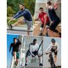 imageRoadbox Mens Compression Shirt Cool Dry Long Sleeve Workout Shirts Running Athletic Football Gym Base Layer Tops UPF 50Black