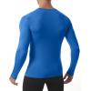 imageRoadbox Mens Compression Shirt Cool Dry Long Sleeve Workout Shirts Running Athletic Football Gym Base Layer Tops UPF 50Royal Blue