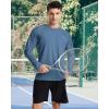 imageRoadbox Mens UPF 50 Swim Rash Guard Long Sleeve UV Sun Protection SPF Water Shirts Quick Dry for Outdoor Fishing HikingDusty Blue