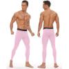 imageRoadbox Mens Compression Pants Running Tights Performance Sports Workout Leggings Athletic Base Layer for Gym BasketballLight Pink
