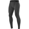imageRoadbox Mens Compression Pants Running Tights Performance Sports Workout Leggings Athletic Base Layer for Gym BasketballDark Gray