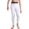 imageRoadbox 2 Pack Boys Compression Pants Base Layer Underwear Youth Quick Dry Spandex Tights Leggings for Running Football2packwhite