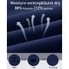 imageRoadbox 3 Pack Mens Sleeveless Compression Shirt Cool Dry Athletic Workout Tank Top Sports Running Gym Base Layer Shirts3 Pack Navy  White  Black