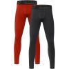 imageRoadbox 2 Pack Boys Compression Pants Base Layer Underwear Youth Quick Dry Spandex Tights Leggings for Running FootballBr