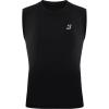 imageRoadbox Boys Youth Sleeveless Compression Shirt Quick Dry Kids Football Undershirt Athletic Soft Tank Tops Sport BasketballBlack