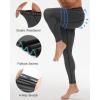 imageRoadbox 3 Pack Compression Pants Men Performance Running Workout Sports Leggings Gym Basketball Athletic Tights Base Layer3packblackgraynavy