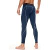 imageRoadbox 3 Pack Compression Pants Men Performance Running Workout Sports Leggings Gym Basketball Athletic Tights Base Layer3packblackwhitenavy
