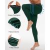imageRoadbox 2 Pack Mens Compression Pants Quick Dry Running Tights Workout Leggings Athletic Base Layer for Gym Football YogaBlackdark Green