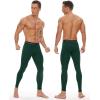 imageRoadbox 2 Pack Mens Compression Pants Quick Dry Running Tights Workout Leggings Athletic Base Layer for Gym Football YogaBlackdark Green