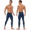 imageRoadbox 2 Pack Mens Compression Pants Quick Dry Running Tights Workout Leggings Athletic Base Layer for Gym Football YogaBlacknavy Blue