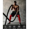 imageRoadbox 2 Pack Mens Compression Pants Quick Dry Running Tights Workout Leggings Athletic Base Layer for Gym Football YogaBlacktomato Red
