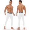 imageRoadbox 2 Pack Mens Compression Pants Quick Dry Running Tights Workout Leggings Athletic Base Layer for Gym Football YogaBlackwhite