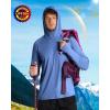 imageRoadbox Mens UPF 50 Fishing Shirt Long Sleeve UV Sun Protection Hoodies Quick Dry Rash Guard for Hiking Outdoor WorkingStyle 1deep Sea Blue