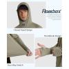 imageRoadbox Mens UPF 50 Fishing Shirt Long Sleeve UV Sun Protection Hoodies Quick Dry Rash Guard for Hiking Outdoor WorkingStyle 1khaki